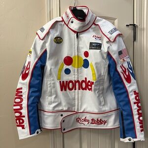 Ricky Bobby Genuine Leather Motorcycle Jacket